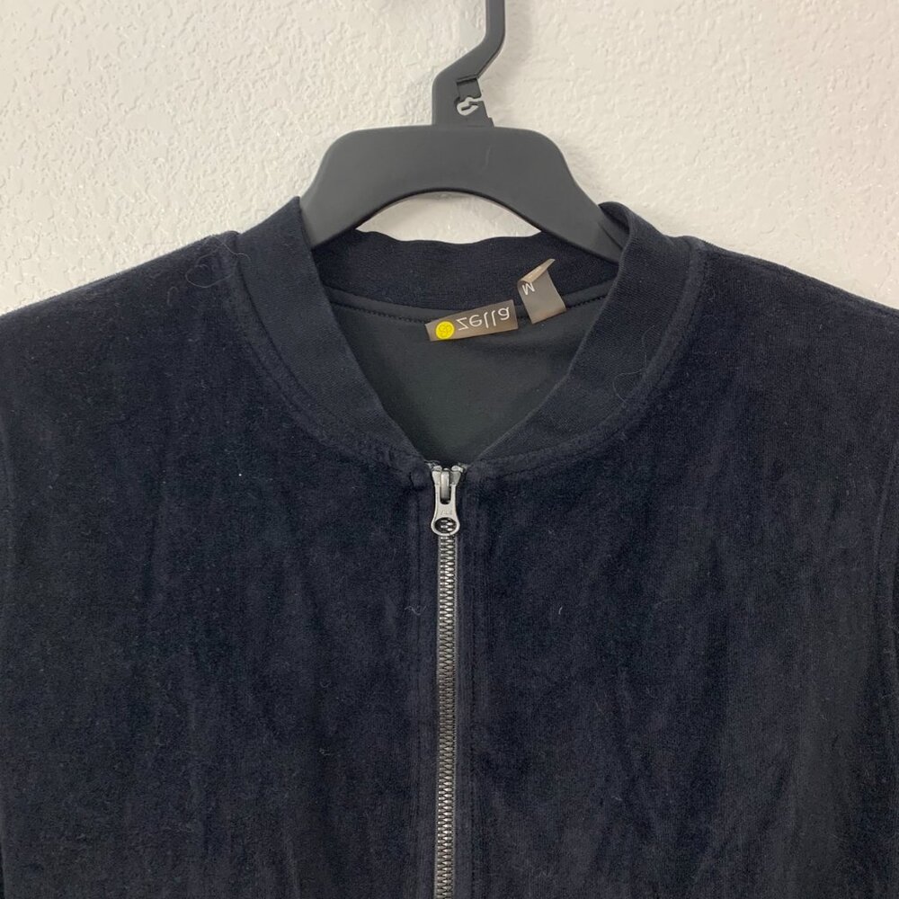 Zella Zip Up Backflip Velour Bomber Jacket - Picture 4 of 12